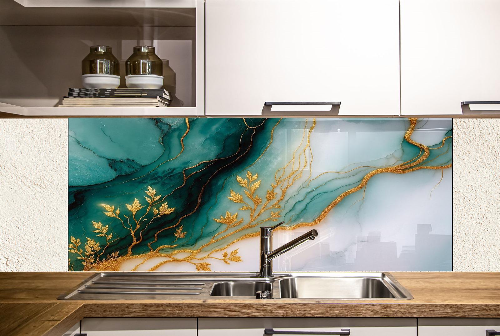 a kitchen with a sink and a counter top