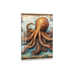 The image is a large puzzle depicting an orange octopus with its tentacles spread out.