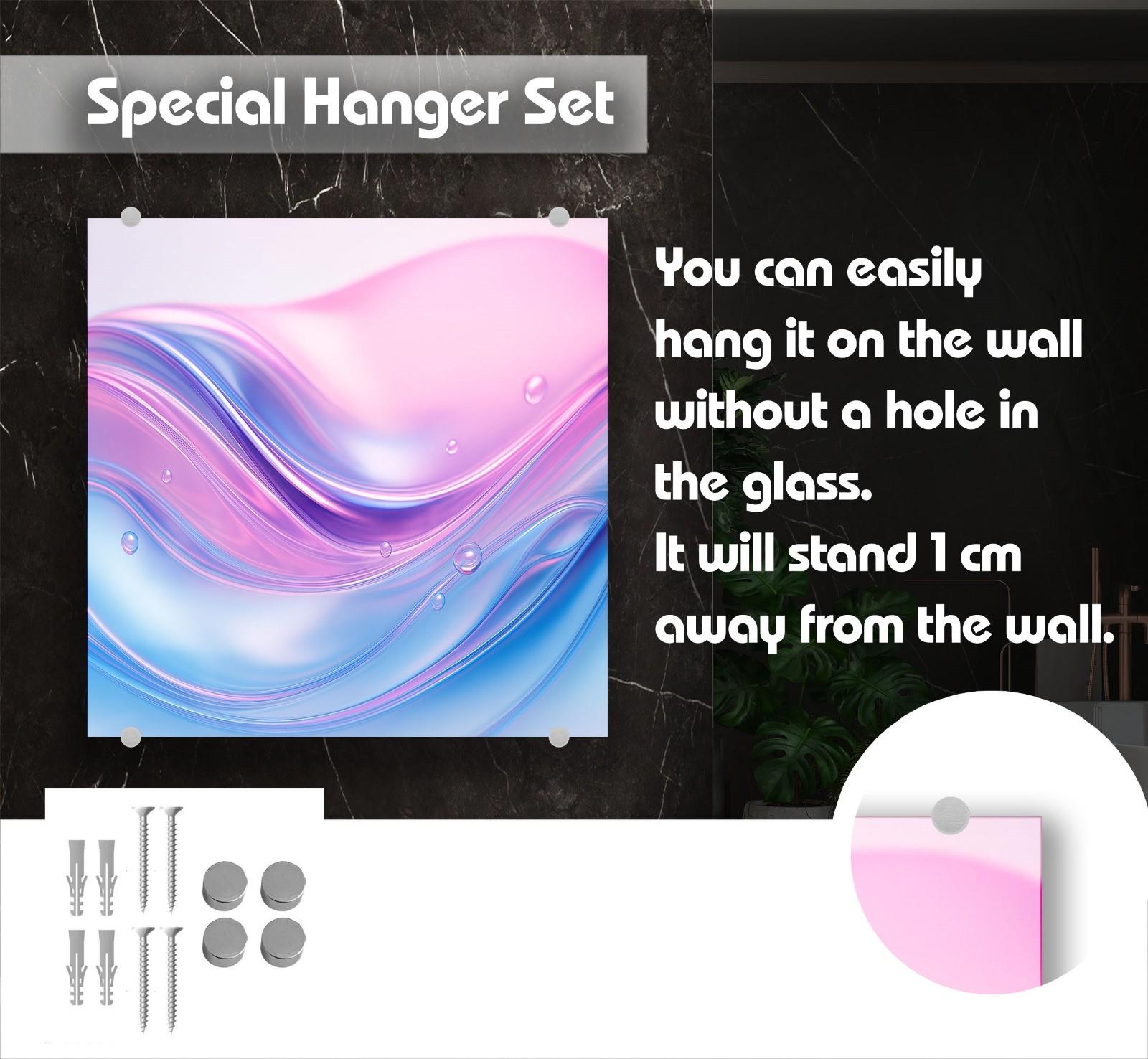 a picture of a pink and blue abstract painting