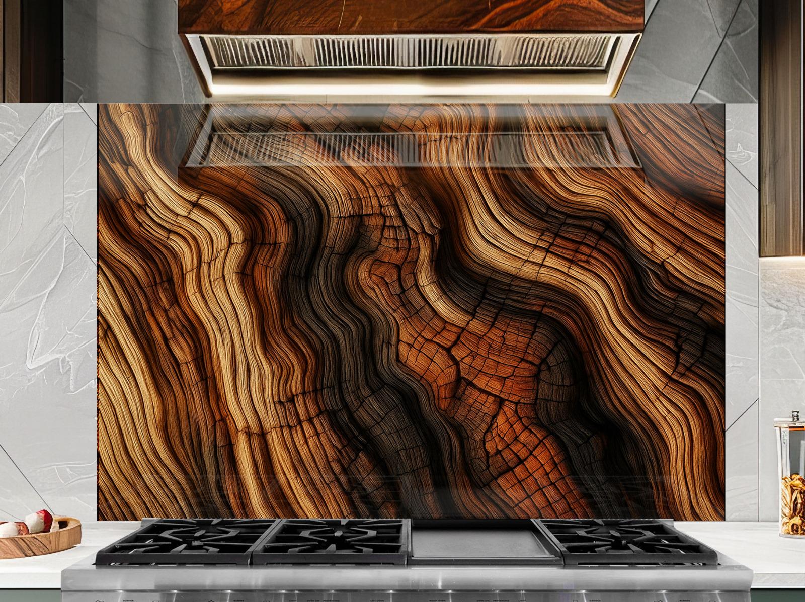 a stove top with a marble design on it