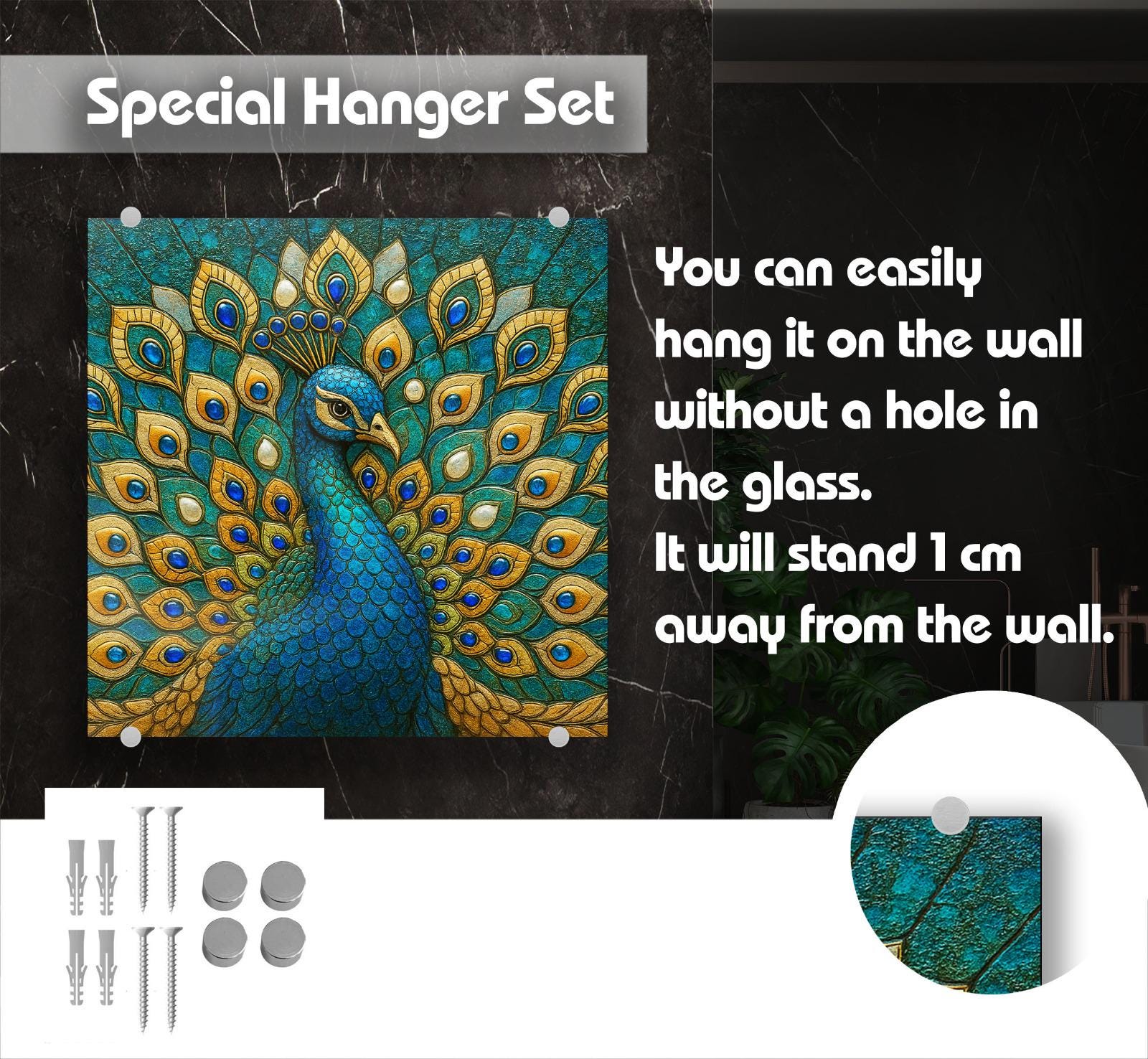 a picture of a peacock with a quote on it