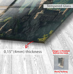 Harry Potter Hogwarts Castle Glass Wall Art – Fantasy Movie Home Decor