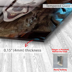Pennywise IT Glass Wall Art – Horror Movie Home Decor