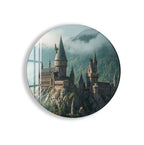 Harry Potter Hogwarts Castle Glass Wall Art – Fantasy Movie Home Decor