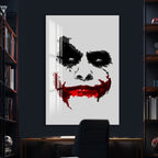 Joker Face Glass Wall Art – DC Supervillain Home Decor