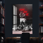 Muhammad Ali Glass Wall Art – Legendary Boxing Icon Sports Decor