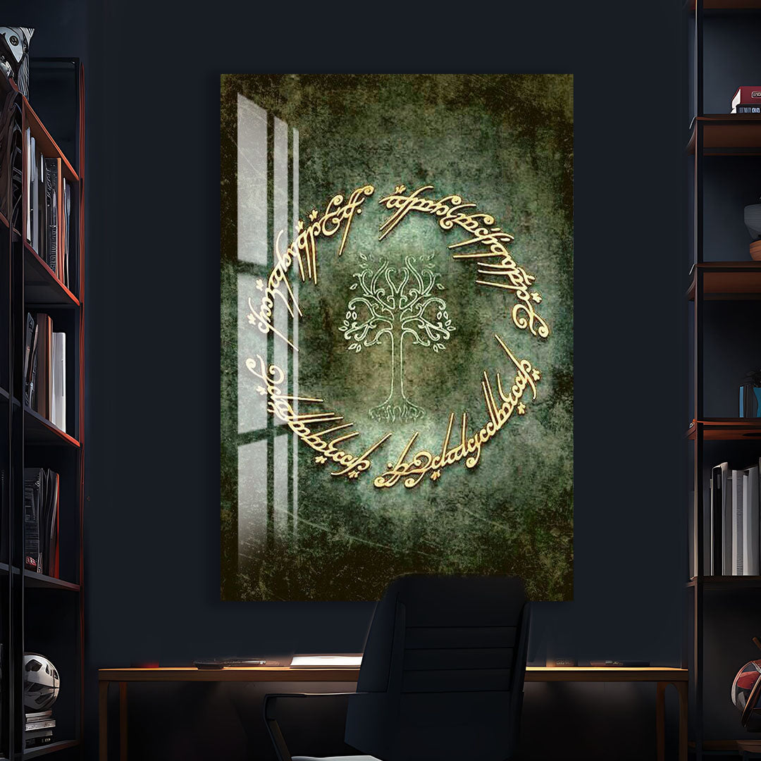 Lord of the Rings Glass Wall Art – Fantasy Movie Home Decor