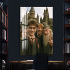 Harry Potter Hogwarts Friends Glass Wall Art – Movie Magic Poster Decor