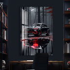 Mercedes Benz Glass Wall Art – Luxury SUV Car Decor for Modern Interiors