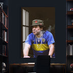 Diego Maradona Glass Wall Art – Boca Juniors Football Legend Decor