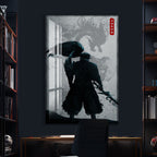 Yasuo Dragon Glass Wall Art – Epic League of Legends Gaming Poster for Modern Interiors
