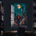 Joker City Night Glass Wall Art – DC Supervillain Home Decor