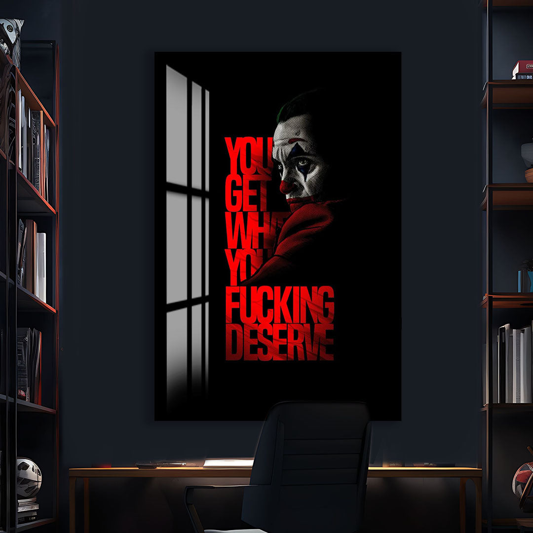 Joker Glass Wall Art – DC Supervillain Home Decor