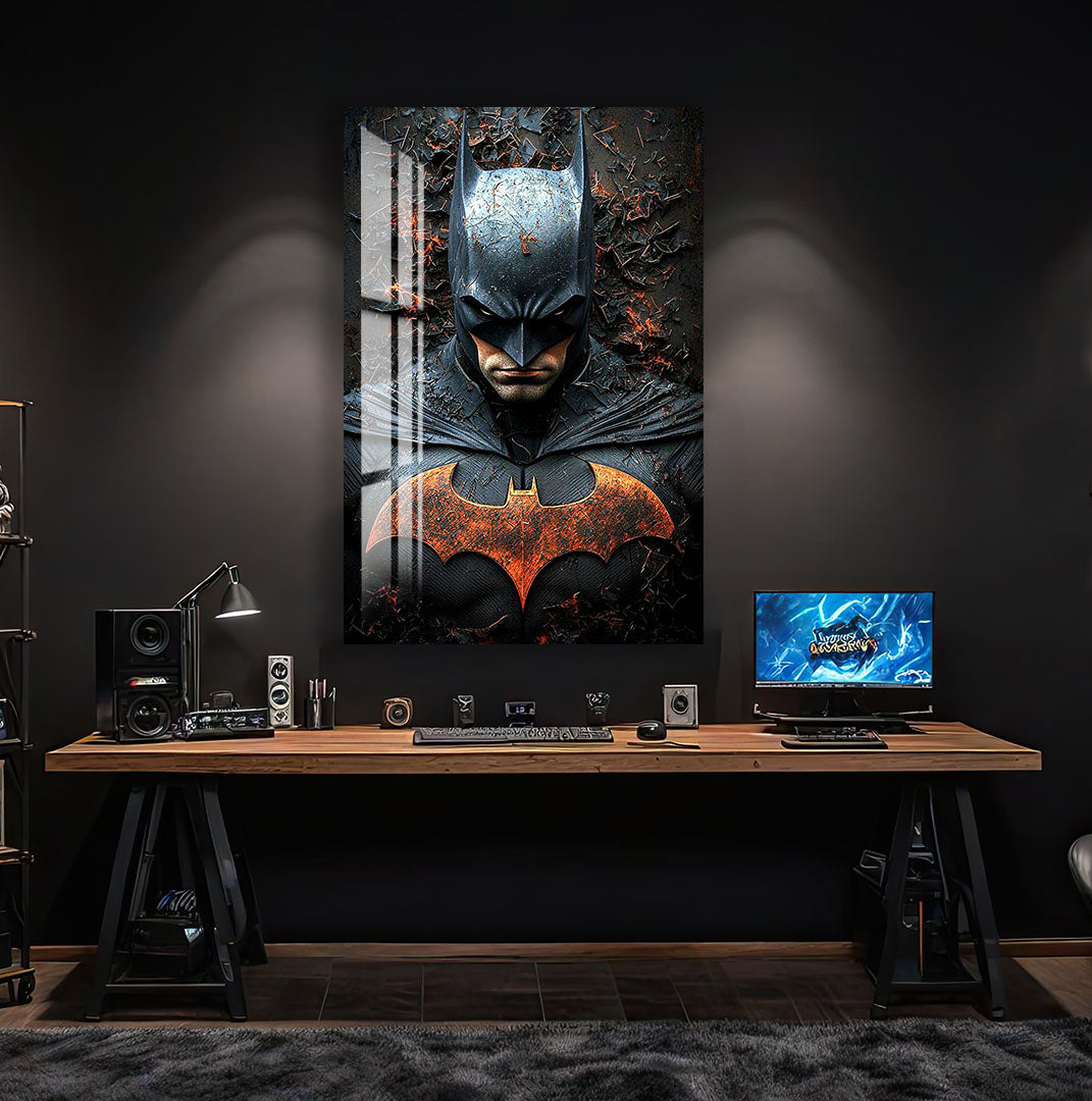 Batman Glass Wall Art – DC Superhero Home Decor