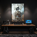 Assassin Pirate Glass Wall Art – Epic Gaming Decor for Modern Interiors