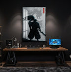 Yasuo Dragon Glass Wall Art – Epic League of Legends Gaming Poster for Modern Interiors