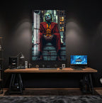 Joker Glass Wall Art – DC Supervillain Movie Home Decor