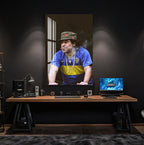 Diego Maradona Glass Wall Art – Boca Juniors Football Legend Decor
