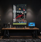 Alejandro Garnacho Glass Wall Art – Bicycle Kick Football Sports Decor for Modern Interiors