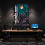 Joker City Night Glass Wall Art – DC Supervillain Home Decor