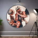 Stephen Curry Glass Wall Art – NBA Champion Trophy Celebration Decor