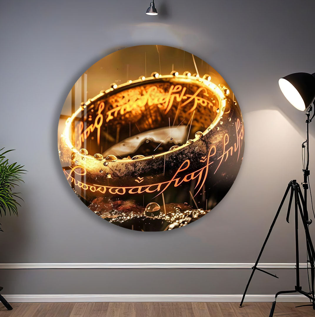 The One Ring Glass Wall Art – Lord of the Rings Movie Inspired Decor