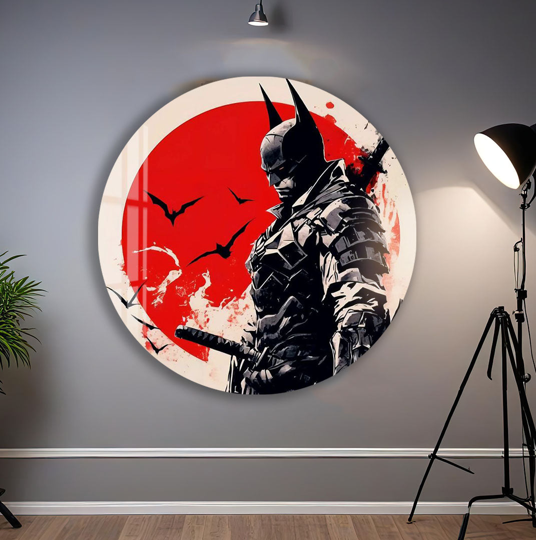 Batman Samurai Glass Wall Art – DC Superhero Home Decor