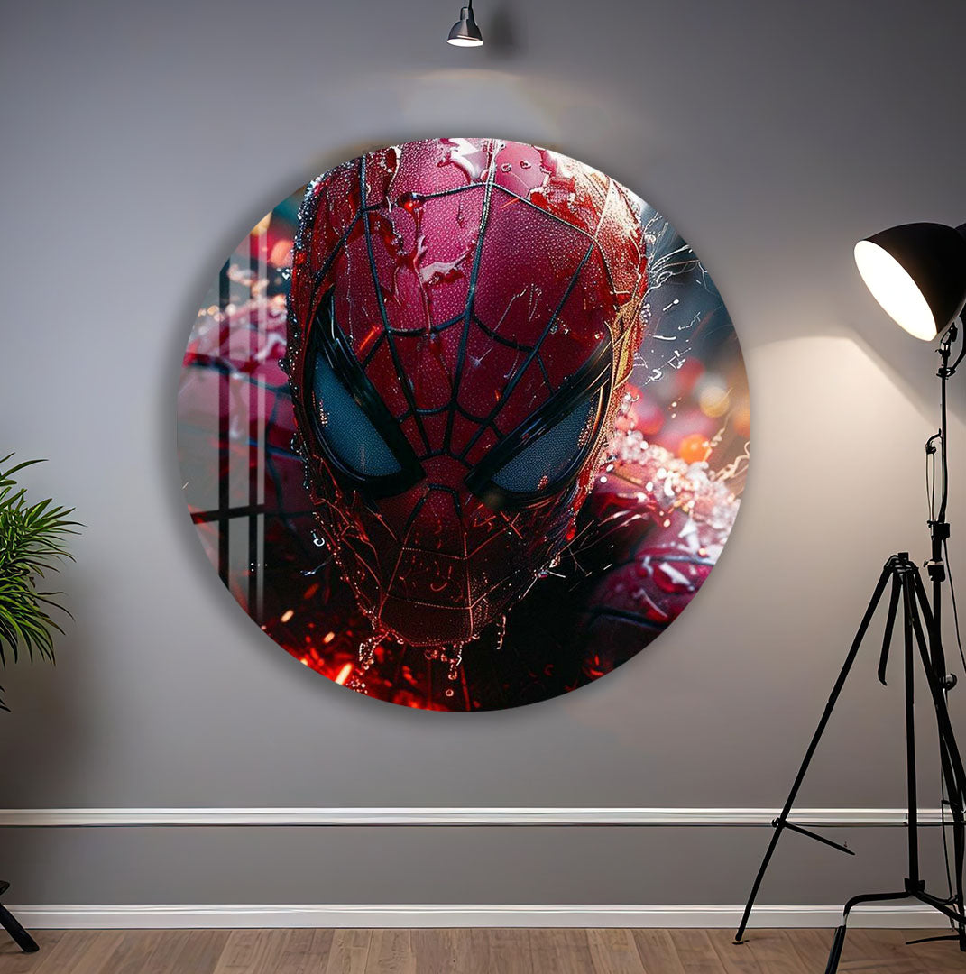 Spider-Man Glass Wall Art – Marvel Superhero Wall Decor