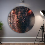 Game of Thrones Glass Wall Art – Daenerys and Dragon Epic Scene Poster