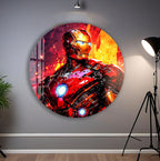 Iron Man Glass Wall Art – Marvel Superhero Home Decor
