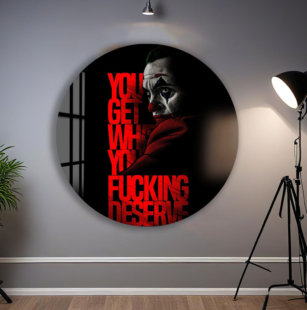 Joker Glass Wall Art – DC Supervillain Home Decor