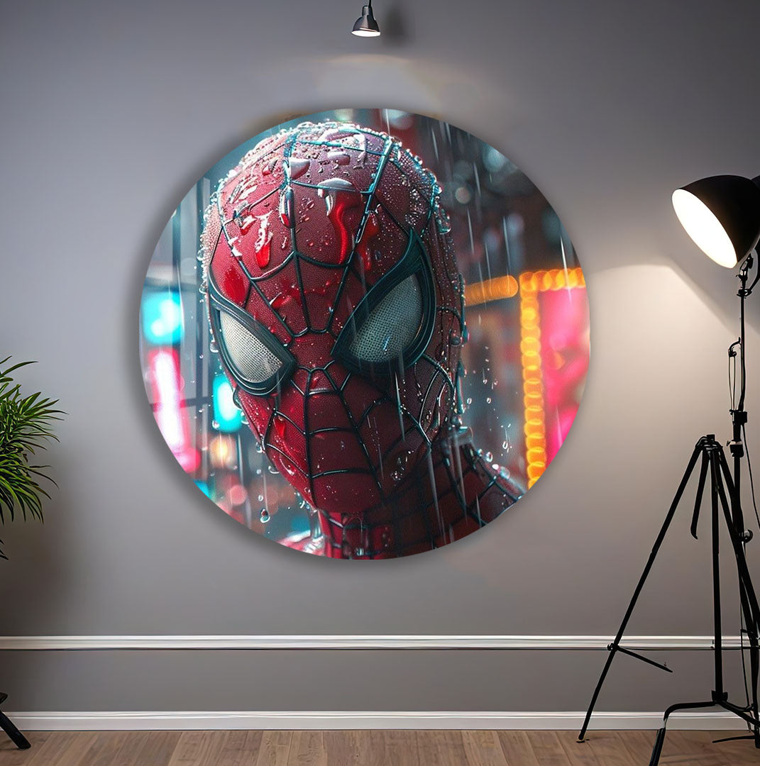 Spider-Man Glass Wall Art – Marvel Superhero Home Decor