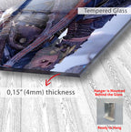 God of War Kratos Glass Wall Art – Epic Gaming Decor for Modern Interiors