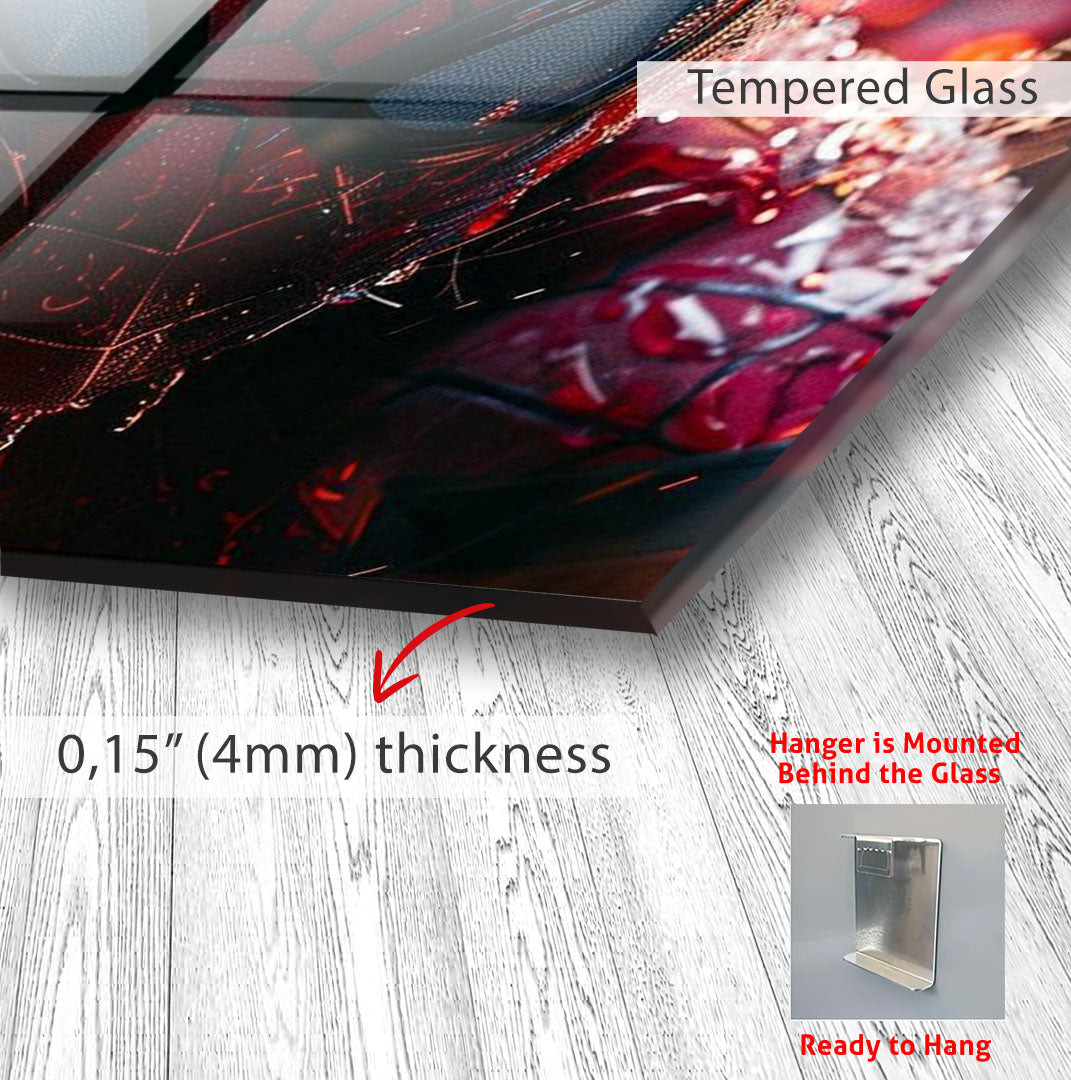 Spider-Man Glass Wall Art – Marvel Superhero Wall Decor