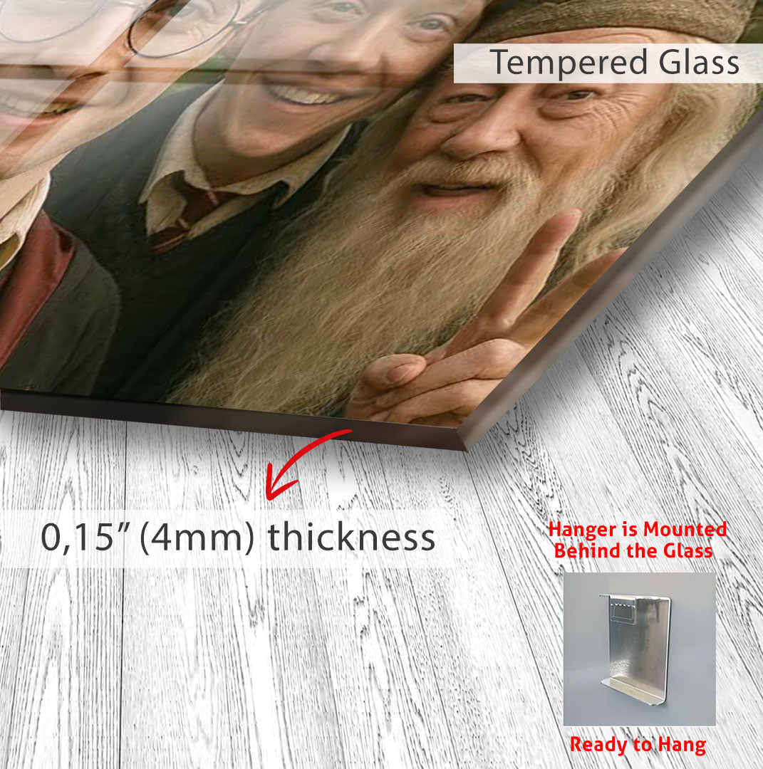 Harry Potter Hogwarts Friends Glass Wall Art – Movie Magic Poster Decor