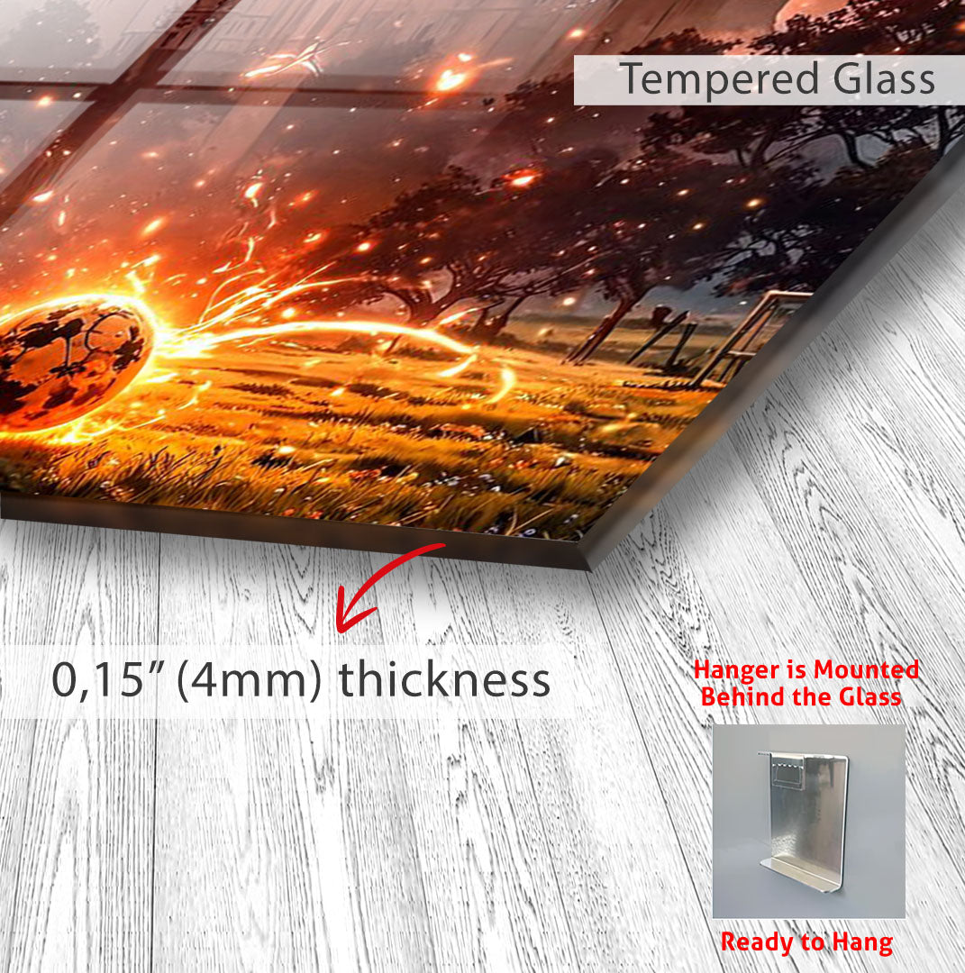 Harry Potter Golden Snitch Glass Wall Art – Fantasy Movie Home Decor