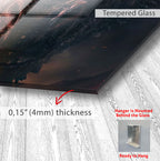 Game of Thrones Glass Wall Art – Daenerys and Dragon Epic Scene Poster