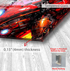 Iron Man Glass Wall Art – Marvel Superhero Home Decor