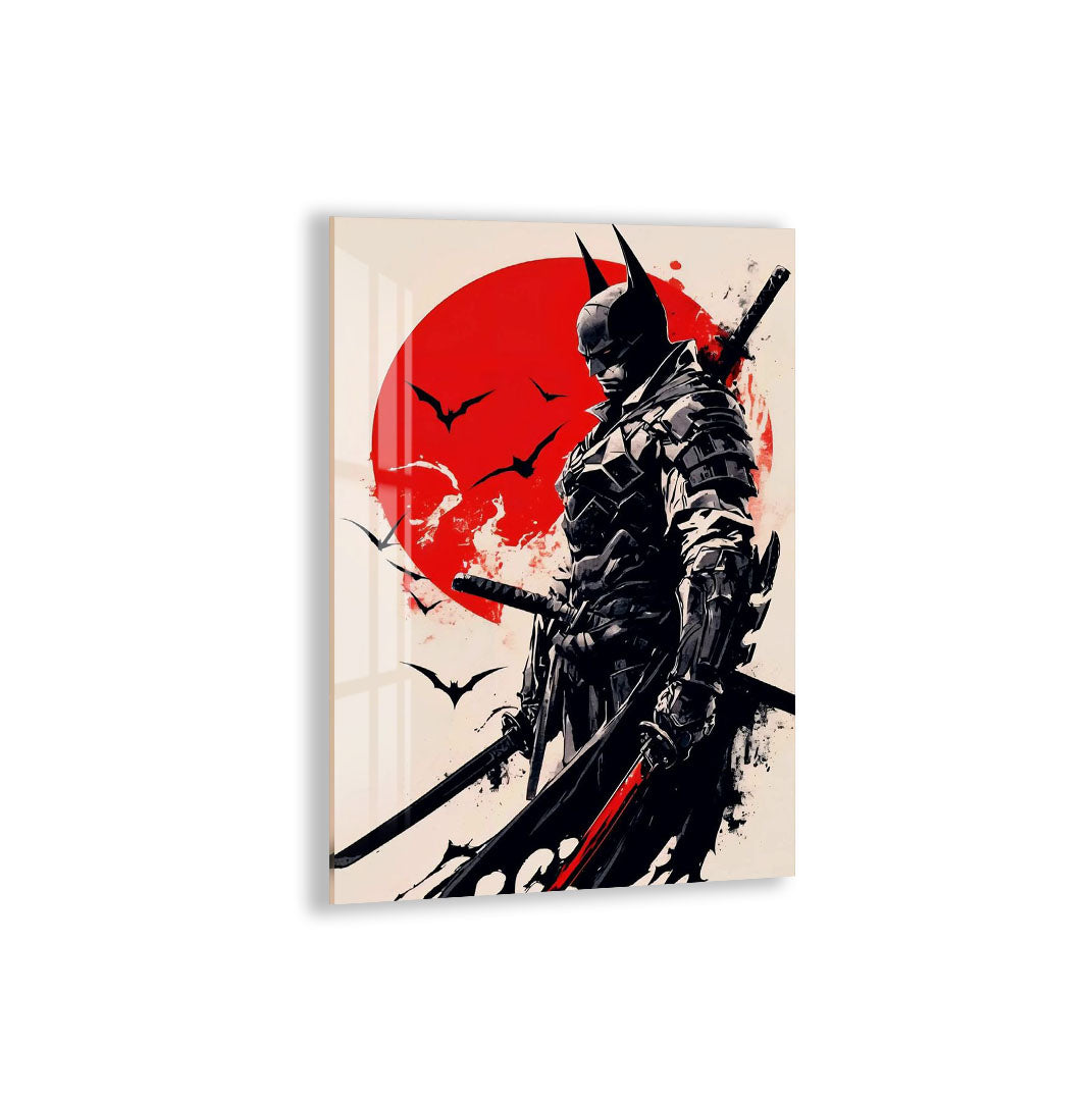 Batman Samurai Glass Wall Art – DC Superhero Home Decor