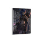 Jinx Arcane Glass Wall Art – League of Legends Gaming Poster for Gamers