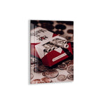 Money Cigarette Pack Glass Wall Art – Creative Pop Culture Decor for Modern Interiors