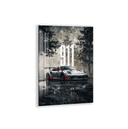 Porsche 911 Glass Wall Art – Luxury Sports Car Decor for Modern Interiors