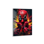 Deadpool Glass Wall Art – Marvel Superhero Wall Decor