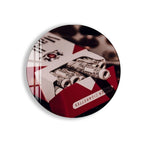 Money Cigarette Pack Glass Wall Art – Creative Pop Culture Decor for Modern Interiors