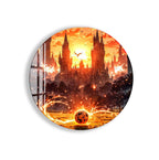 Harry Potter Golden Snitch Glass Wall Art – Fantasy Movie Home Decor
