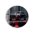 Mercedes Benz Glass Wall Art – Luxury SUV Car Decor for Modern Interiors