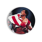 Rocky Balboa Glass Wall Art – Iconic Boxing Legend Sports Decor