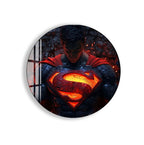Superman Glass Wall Art – DC Superhero Home Decor