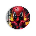 Deadpool Glass Wall Art – Marvel Superhero Wall Decor