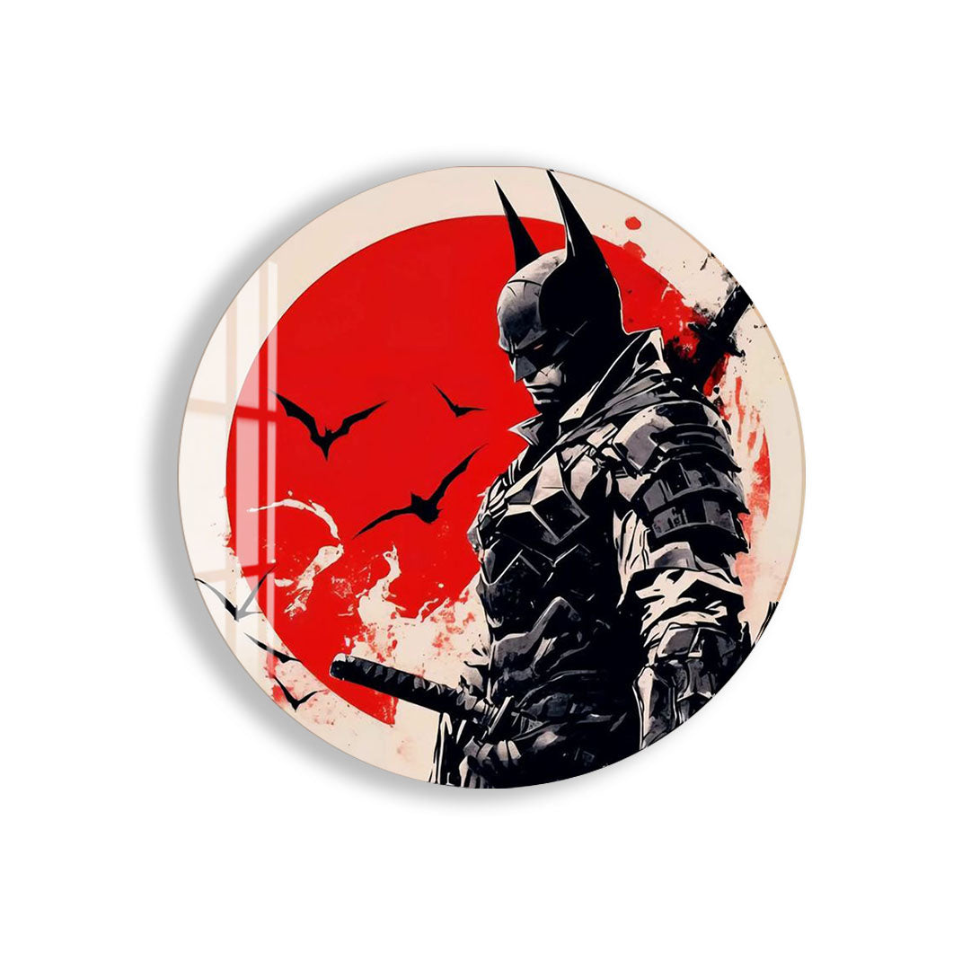 Batman Samurai Glass Wall Art – DC Superhero Home Decor